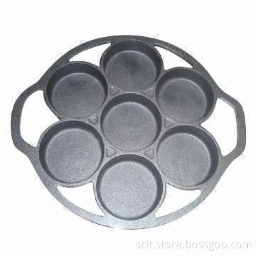 29*29cm Cast Iron Bake Pan, Available in Cast Iron with 7 Holes